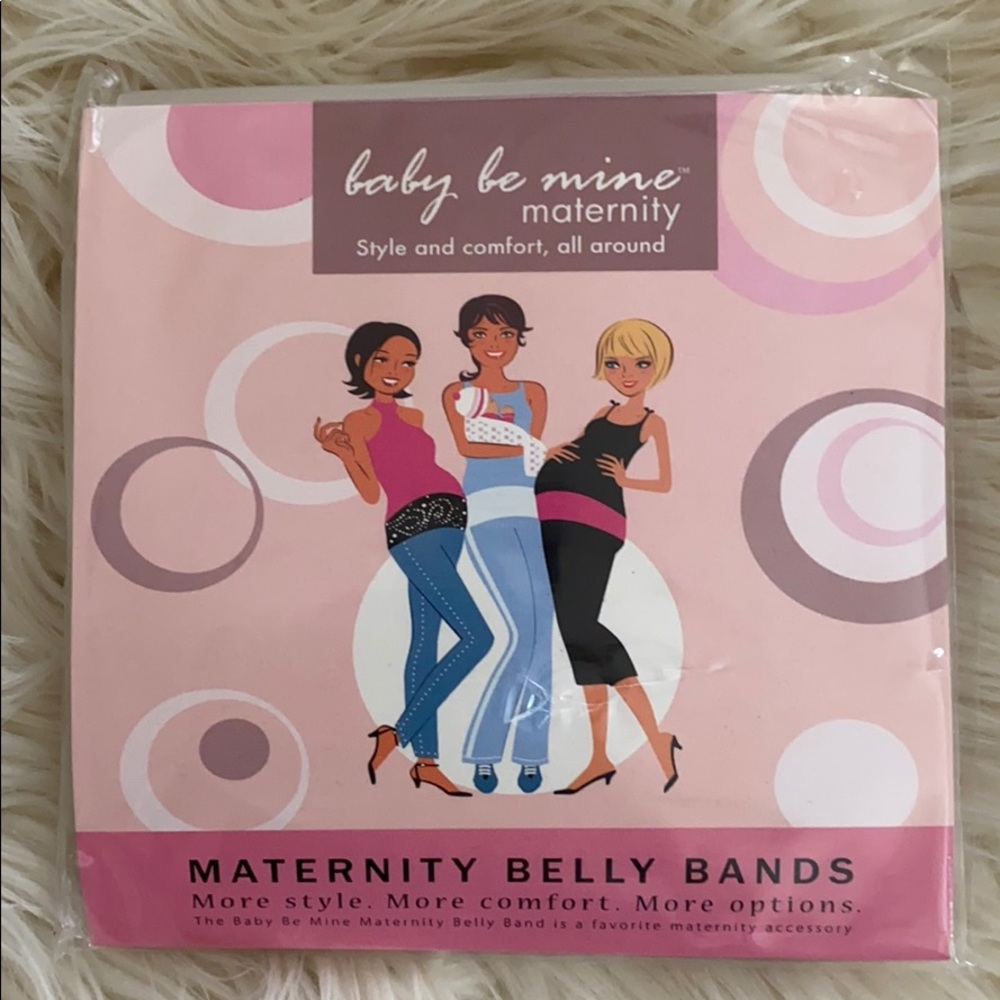 White Maternity Belly Band
